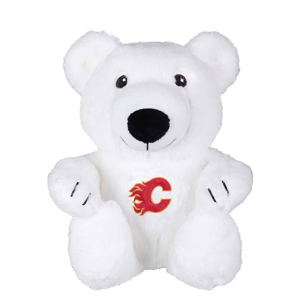 FOCO 10" Plush Polar Bear - Calgary Flames