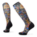 Women's Ski Targeted Cushion Royal Floral Print OTC Socks