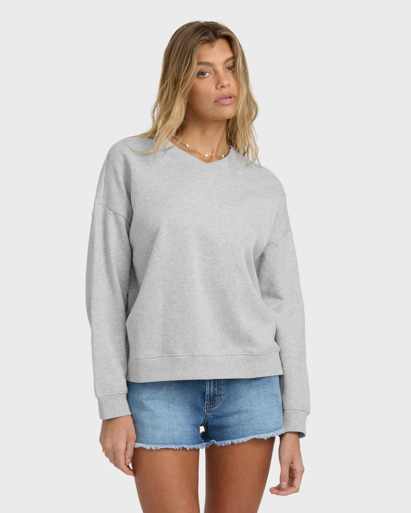 Billabong Women's Cambridge V-neck Sweatshirt