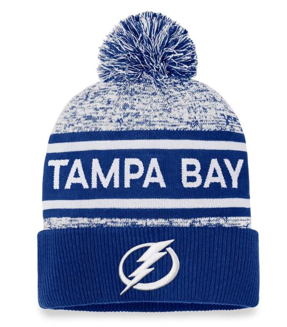 NHL Authentic Pro Heathered Cuffed Pom Toque