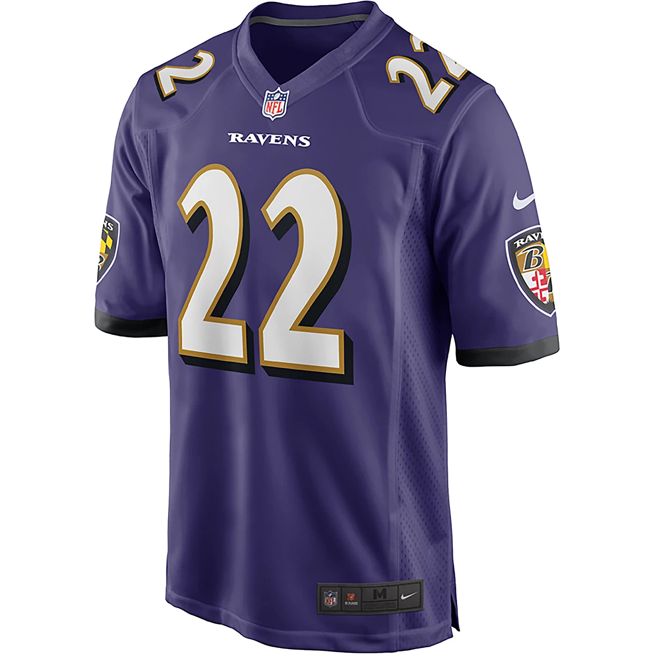 Nike NFL Ravens Derrick Henry #22 Home Game Men's Jersey