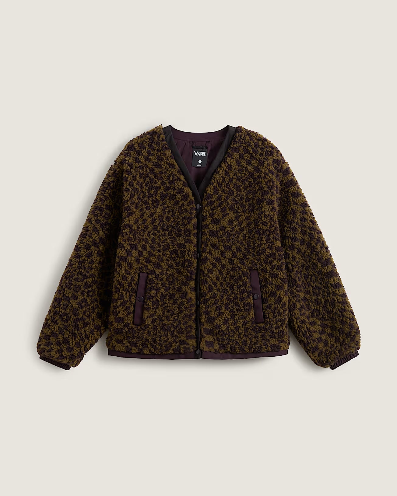 Vans Suffolk Cheetah Check Women's Pile Coat