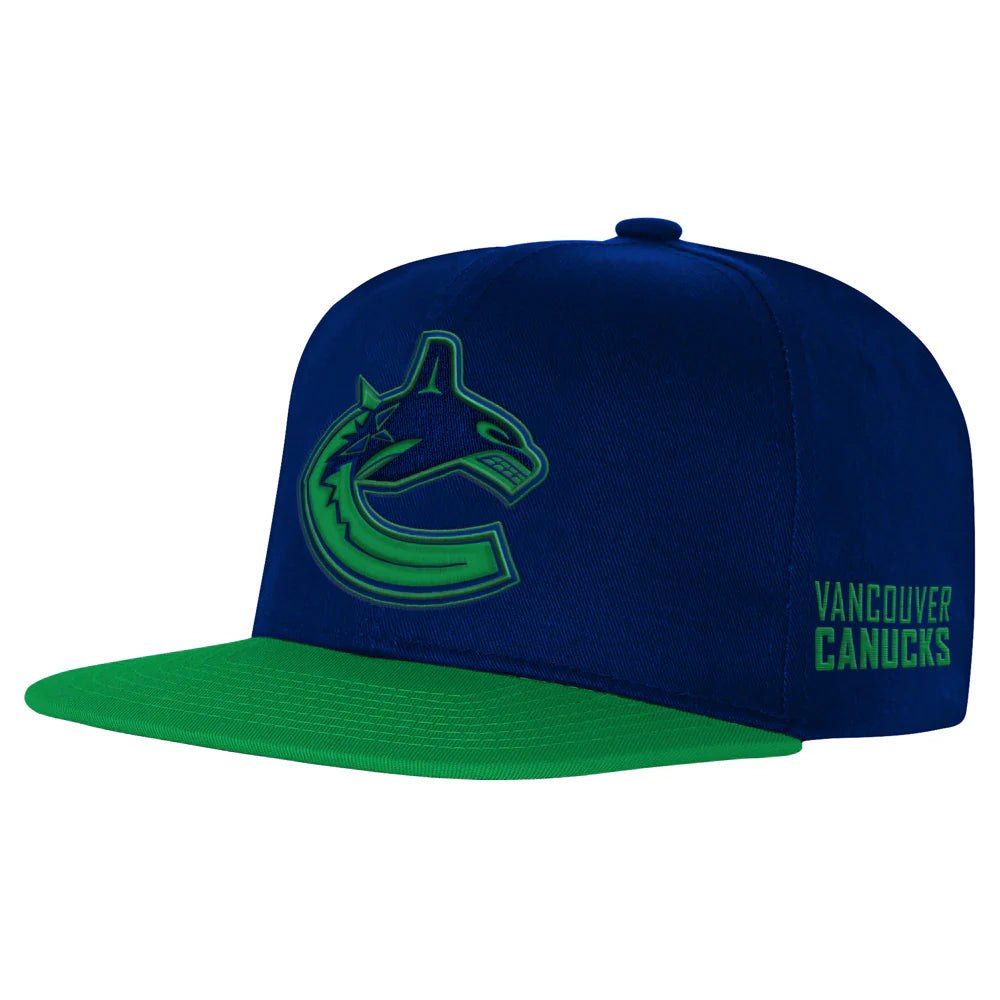 Outerstuff Vancouver Canucks Essential Flat Brim Hat
