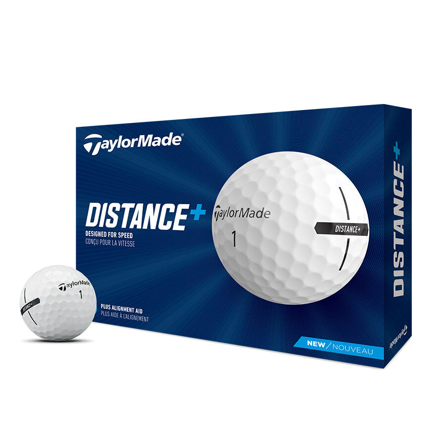 Taylormade Distance+ Golf Balls- One Dozen