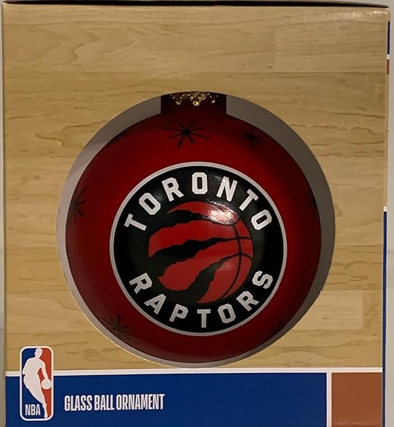 FOCO Glass Ball Christmas Ornament- Toronto Raptors