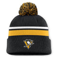 Fanatics Authentic Pro Rink 13 Cuffed Knit Beanie with Pom- Pittsburgh Penguins