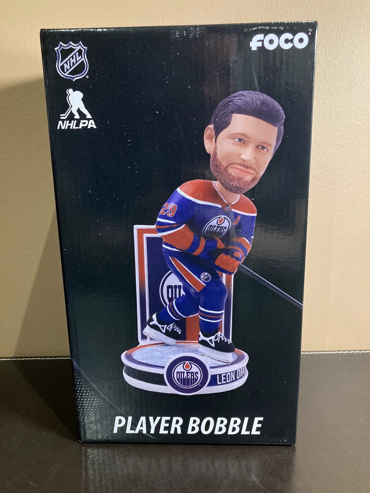 FOCO Leon Draisaitl (Edmonton Oilers) Banner Series NHL Bobblehead