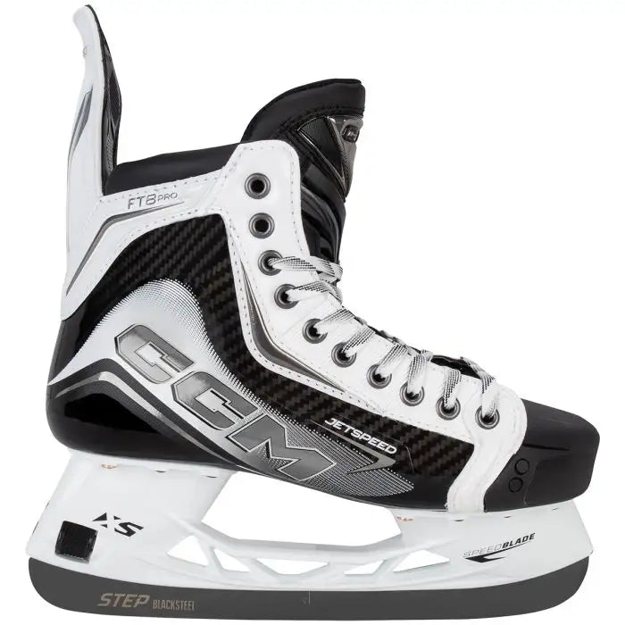 CCM JetSpeed FT8 Pro Senior Hockey Skates- White