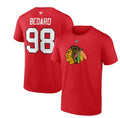 Stack Player Name & Number T-shirt - Connor Bedard
