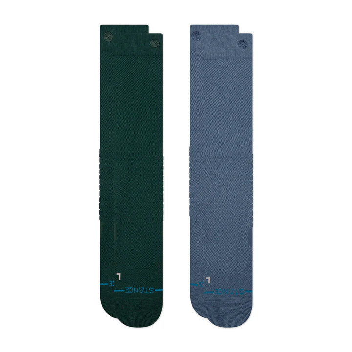 Stance Solid Mid Poly Snow OTC Socks 2 Pack