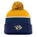Fanatics Authentic Pro Rink 13 Cuffed Knit Beanie with Pom- Nashville Predators