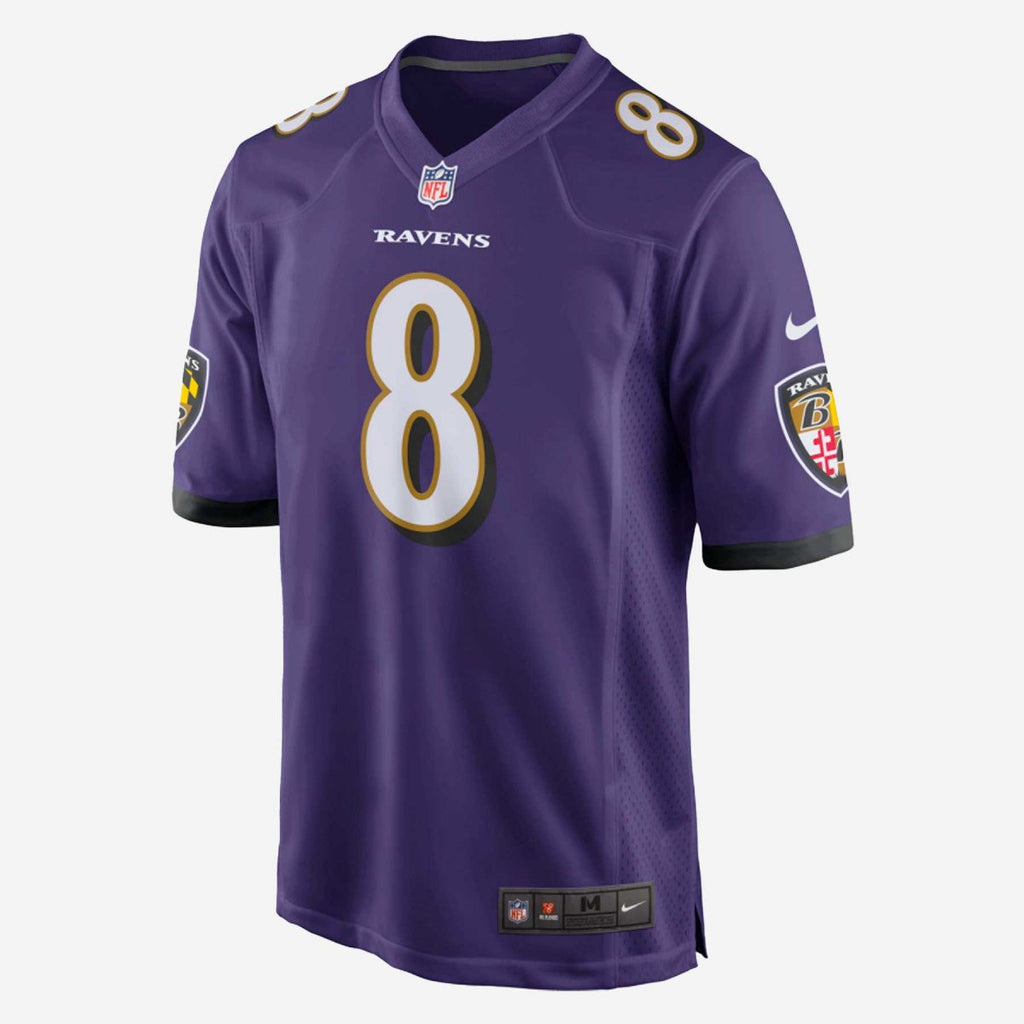 Nike NFL Baltimore Ravens Lamar Jackson #8 Game Jersey