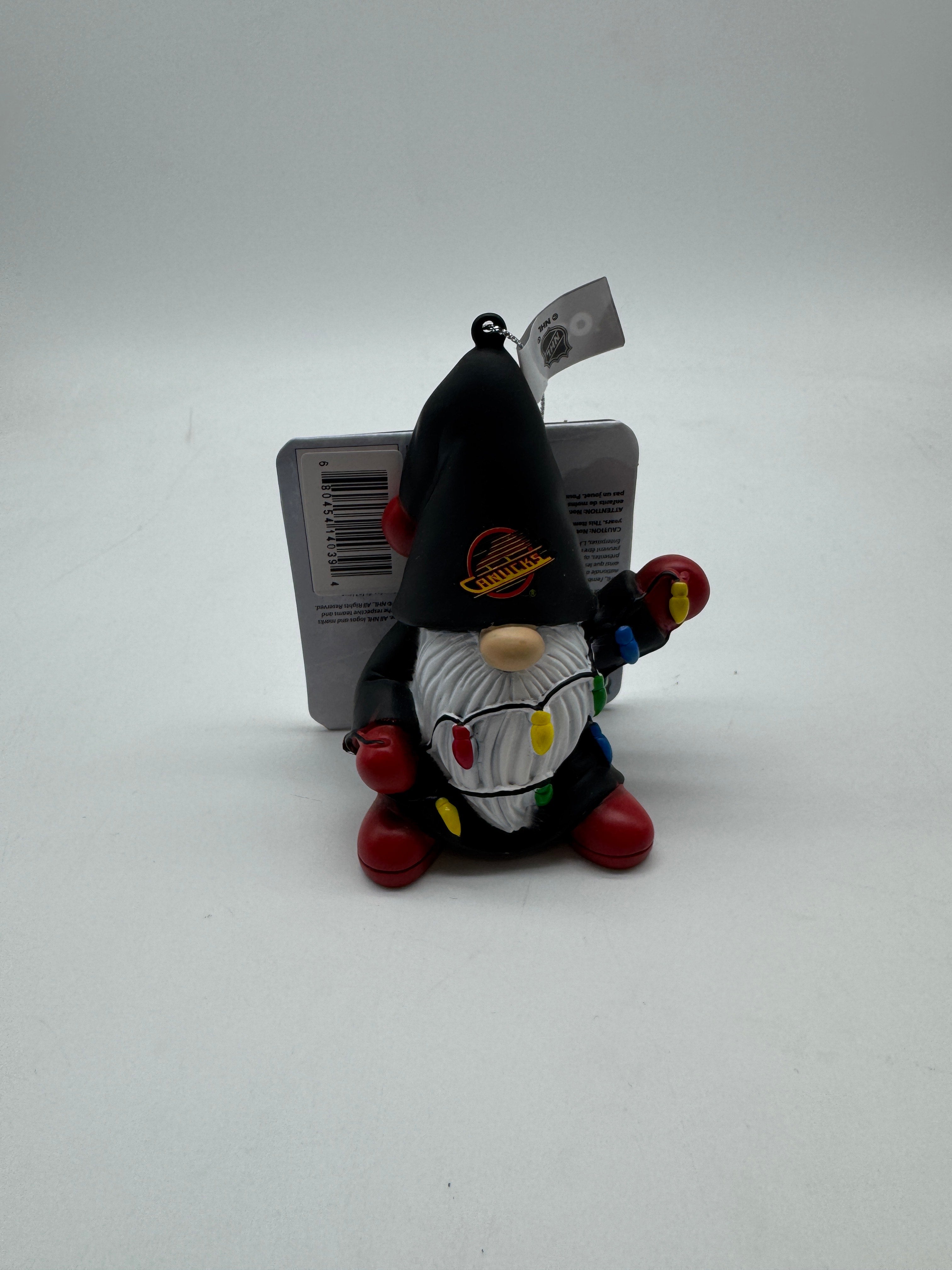 FOCO NHL Gnome with Lights Ornament- Vancouver Canucks