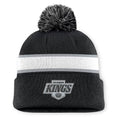 Fanatics Authentic Pro Rink 13 Cuffed Knit Beanie with Pom- Los Angeles Kings