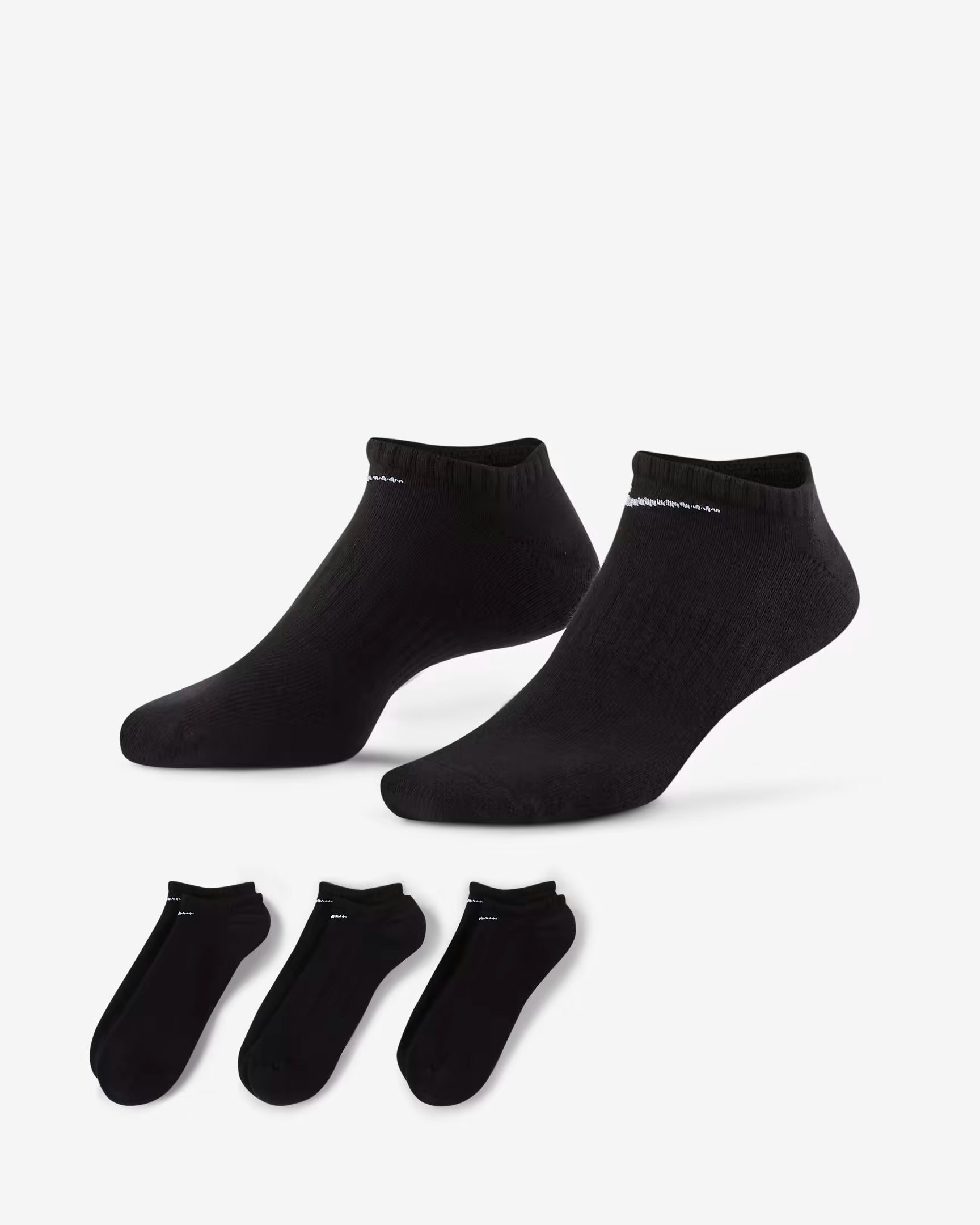 Nike Everyday Cushioned Training No-Show Socks - 3 Pack