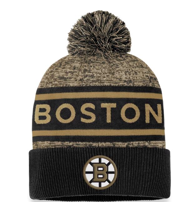 NHL Authentic Pro Heathered Cuffed Pom Toque