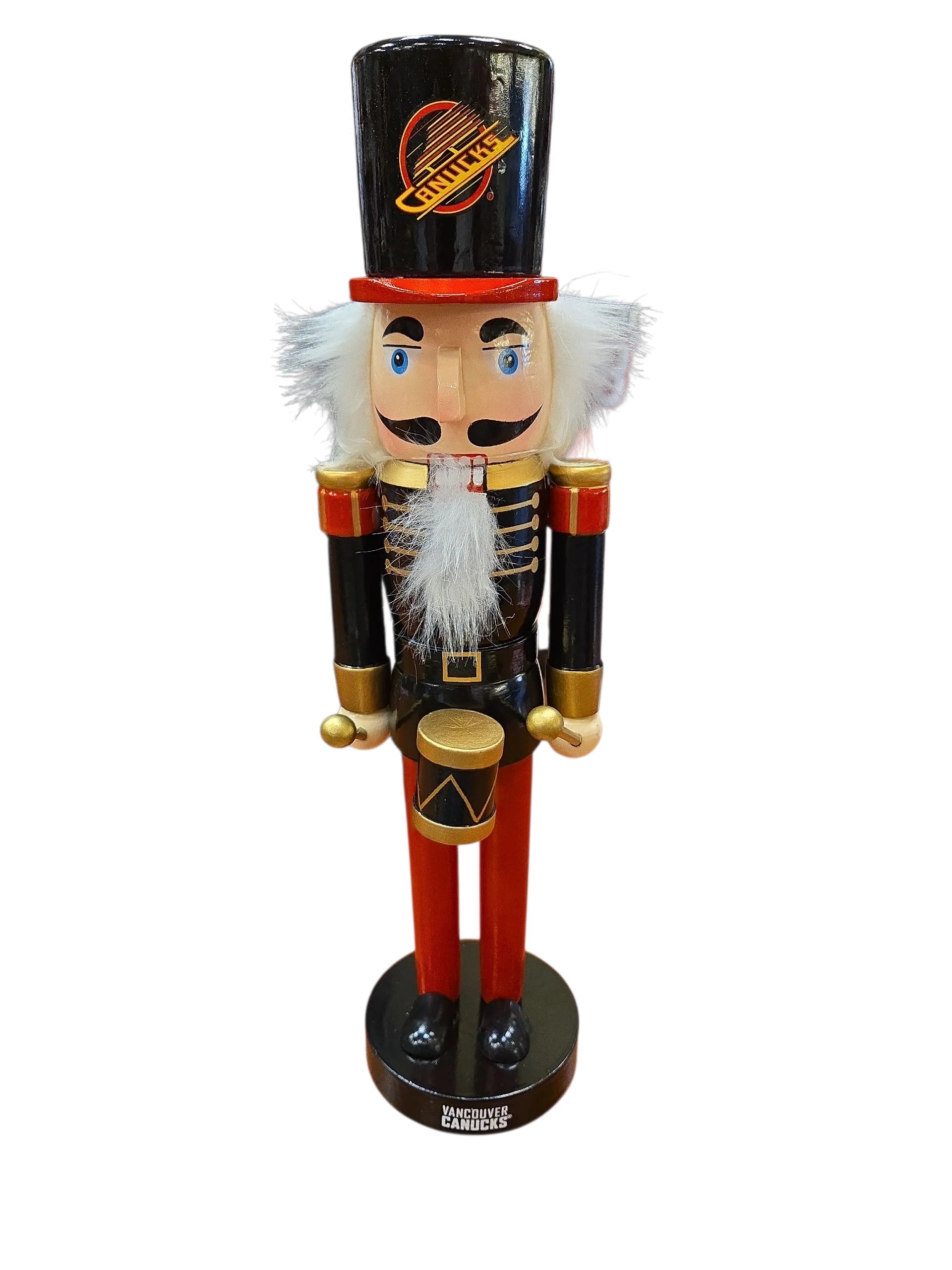 FOCO NHL Team Holiday 14" Nutcracker- Vancouver Canucks