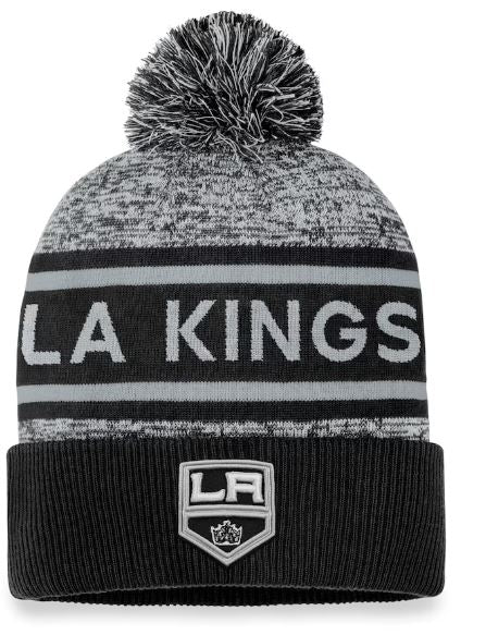 NHL Authentic Pro Heathered Cuffed Pom Toque