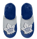 FOCO NHL Big Logo Adult Slippers - Toronto Maple Leafs