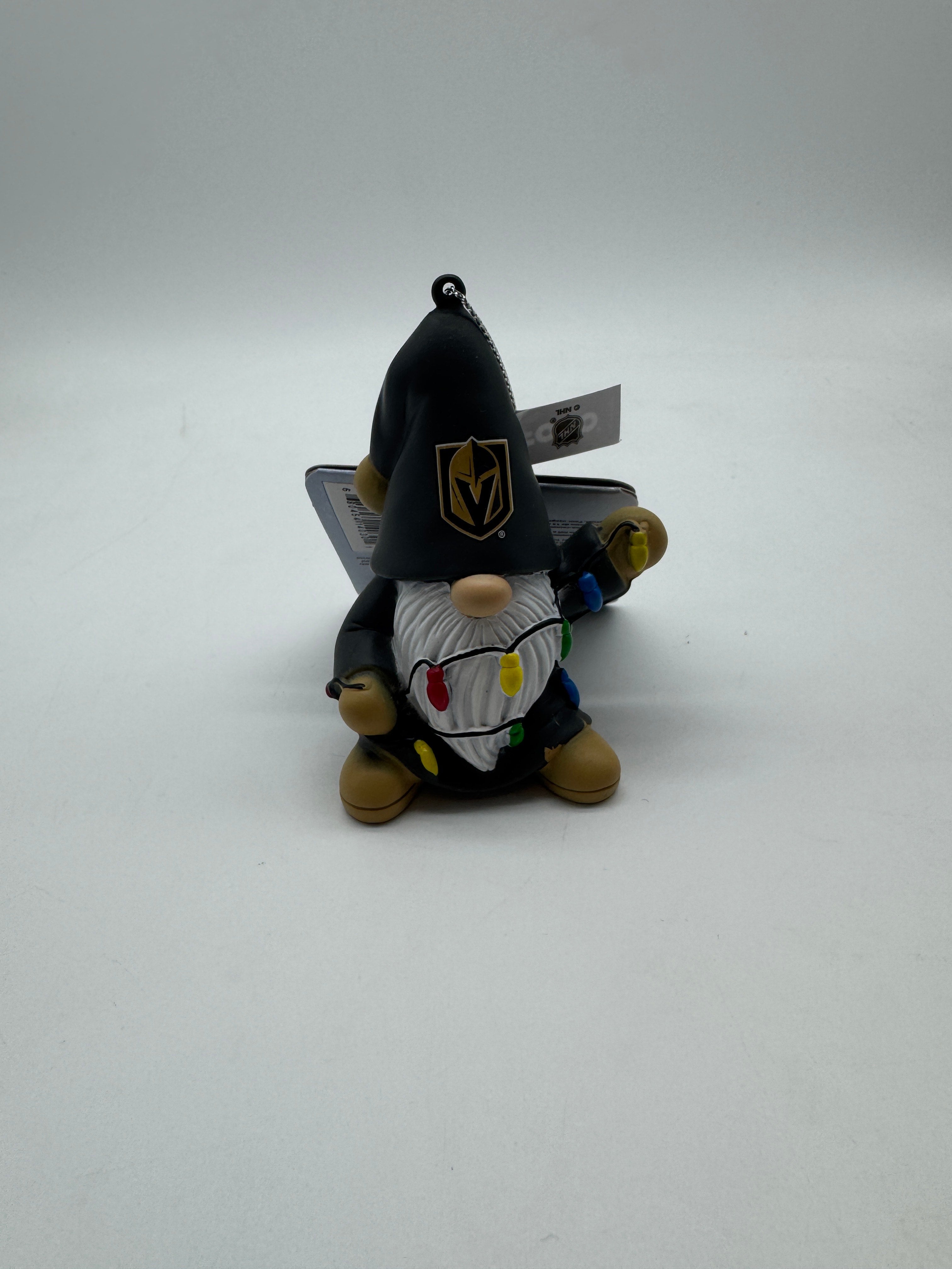 FOCO NHL Gnome with Lights Ornament- Vegas Golden Knights