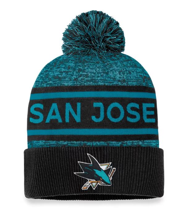 NHL Authentic Pro Heathered Cuffed Pom Toque
