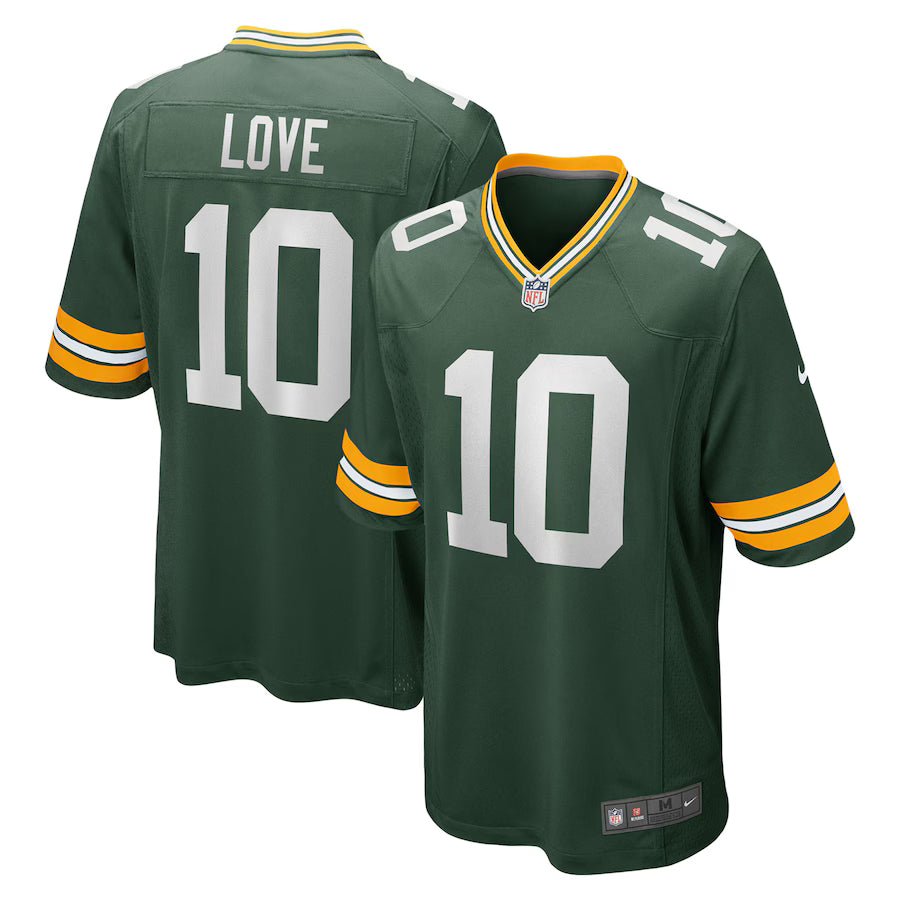 Nike NFL Green Bay Packers Jordan Love Home Game Jersey