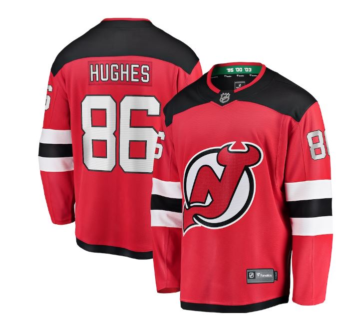 Fanatics New Jersey Devils Breakaway Jersey - Jack Hughes