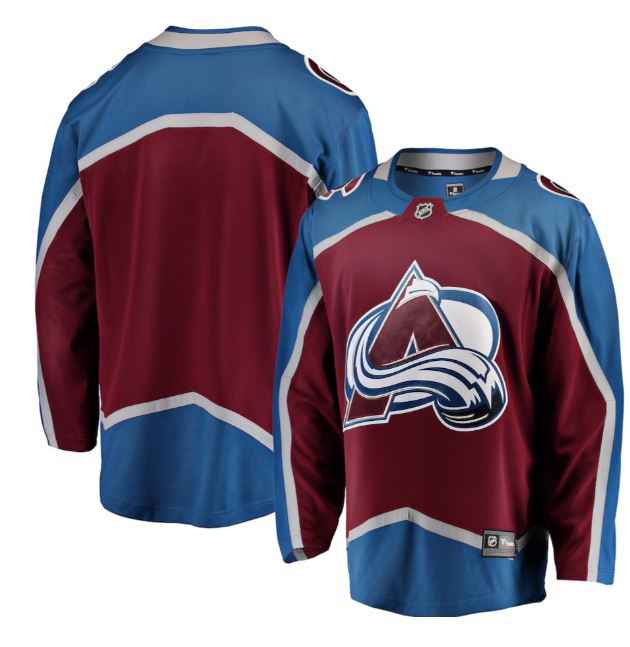 Colorado Avalanche Home Breakaway Jersey - Blank