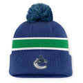 Fanatics Authentic Pro Rink 13 Cuffed Knit Beanie with Pom- Vancouver Canucks