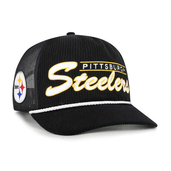 '47 Brand Double Header Mesh Relaxed Fit Hat- Pittsburgh Steelers