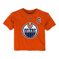 Infant Pro Name & Number Tee- Edmonton Oilers Connor McDavid