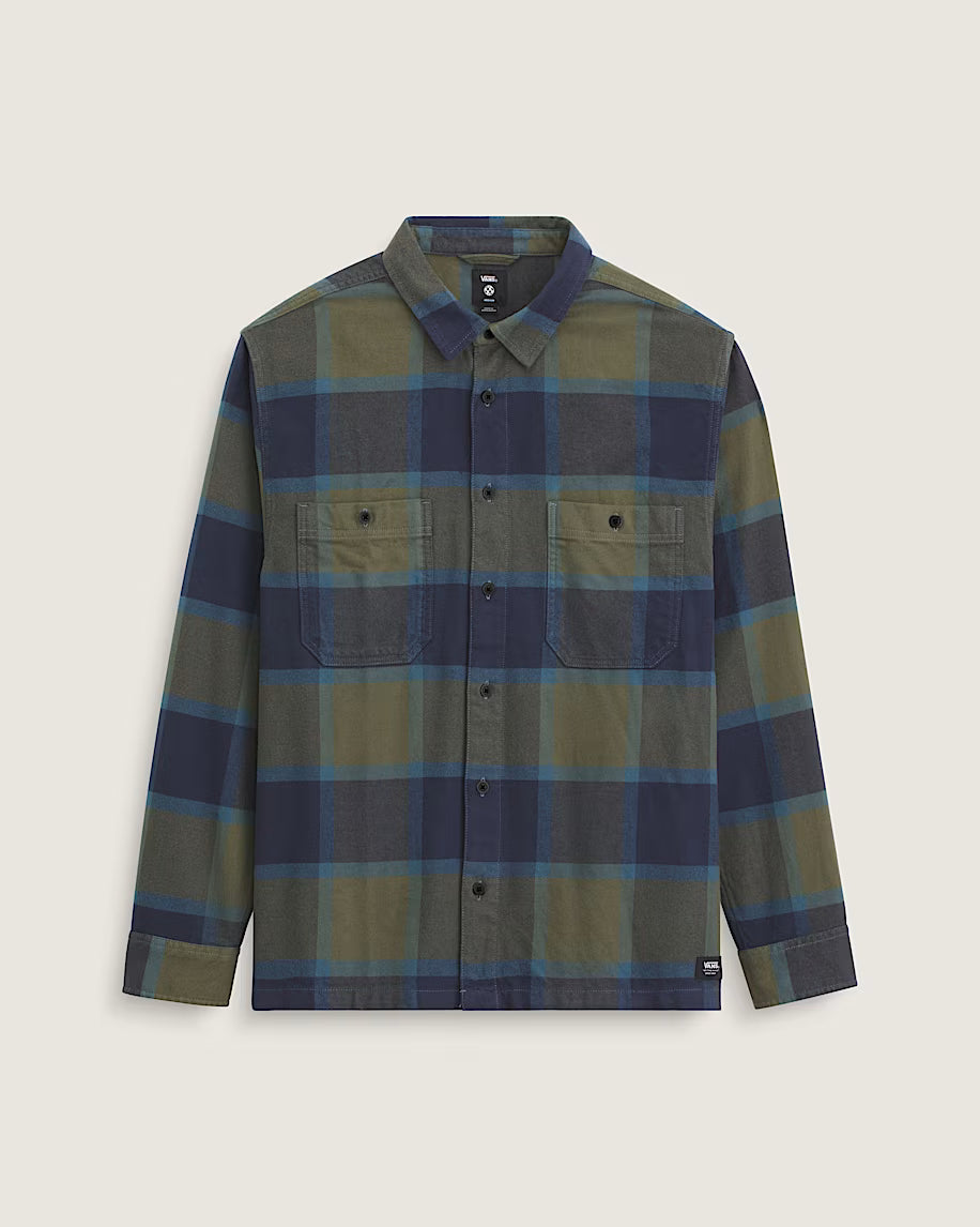 Vans Mens Larkspur Plaid Flannel Shirt