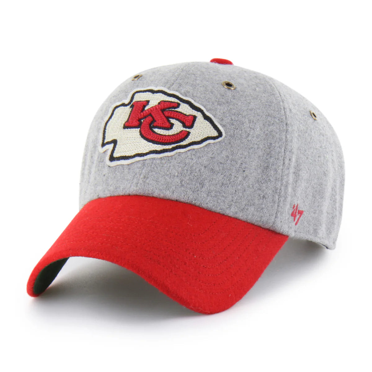 '47 Brand Historic Grandstand Two Tone Clean Up Cap- Kansas City Chiefs