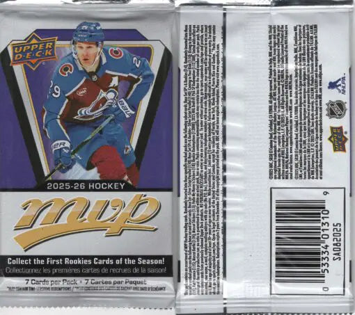 Upper Deck 2025-26 MVP Gravity Feed Hockey Card Pack