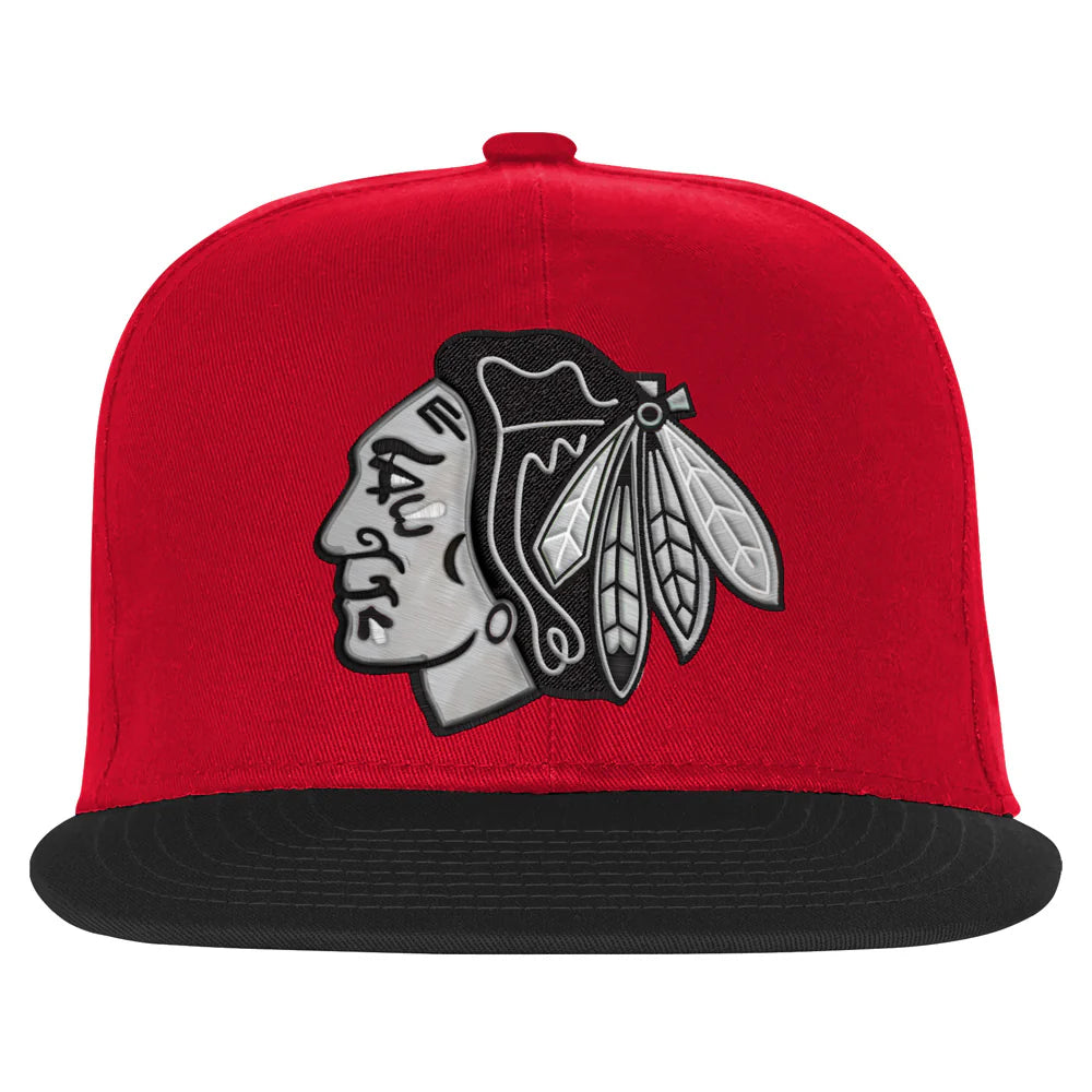 Outerstuff Chicago Blackhawks Essential Flat Brim Hat