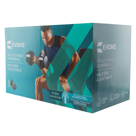 Adjustable Dumbbell 10-50lbs
