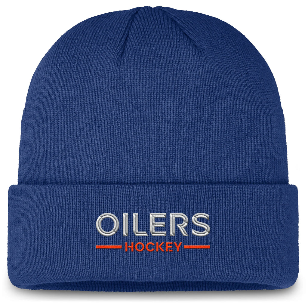Fanatics Authentic Pro Rink 4 Cuffed Toque- Edmonton Oilers