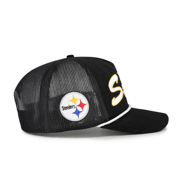 '47 Brand Double Header Mesh Relaxed Fit Hat- Pittsburgh Steelers