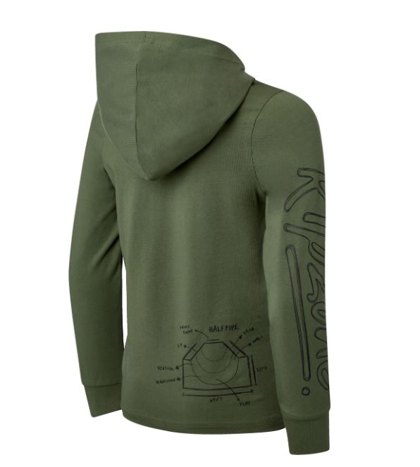 Ripzone Kids' Ambrose Hooded Long Sleeve T-Shirt