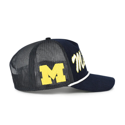 '47 Brand Double Header Mesh Hitch RF Relaxed Fit- Michigan Wolverines
