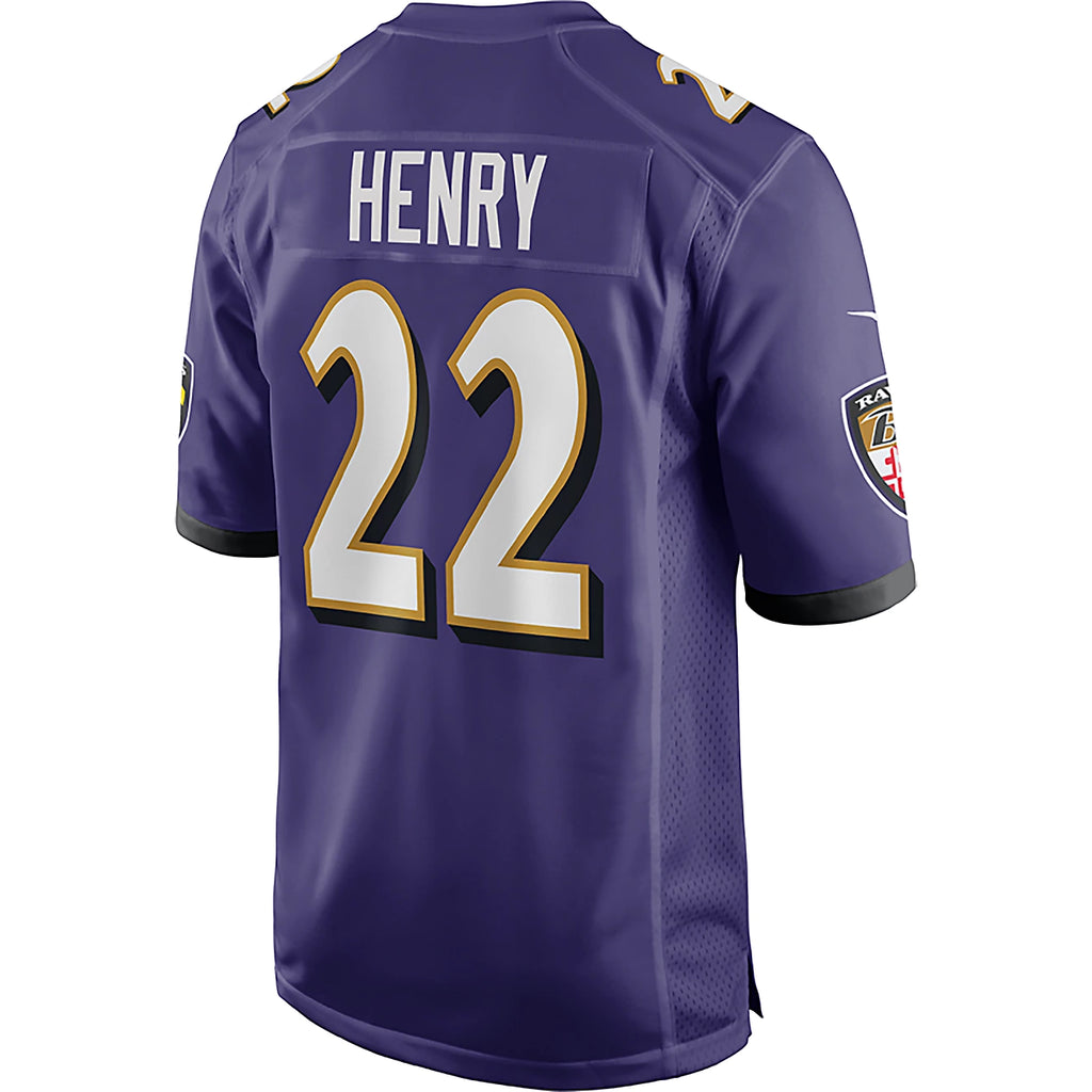 Nike NFL Ravens Derrick Henry #22 Home Game Men's Jersey