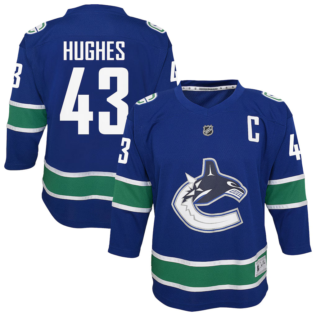 Outerstuff Youth Premier Jersey - Vancouver Canucks - Quinn Hughes