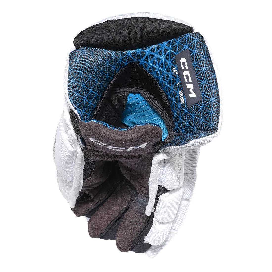 CCM Senior Jetspeed FT8 Pro Gloves- White