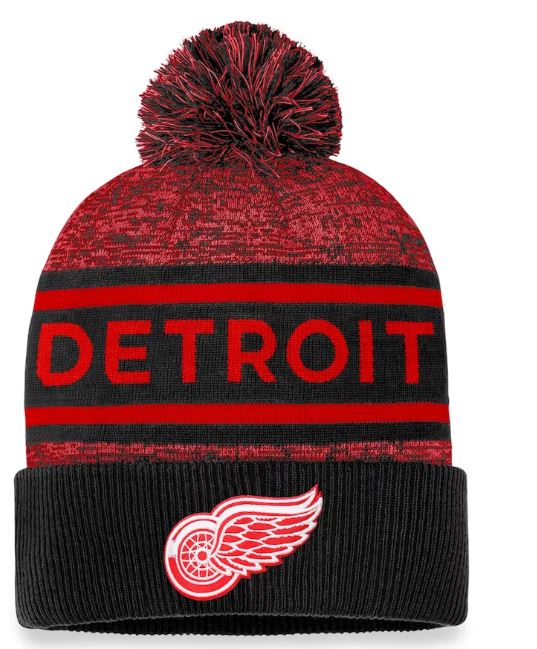NHL Authentic Pro Heathered Cuffed Pom Toque
