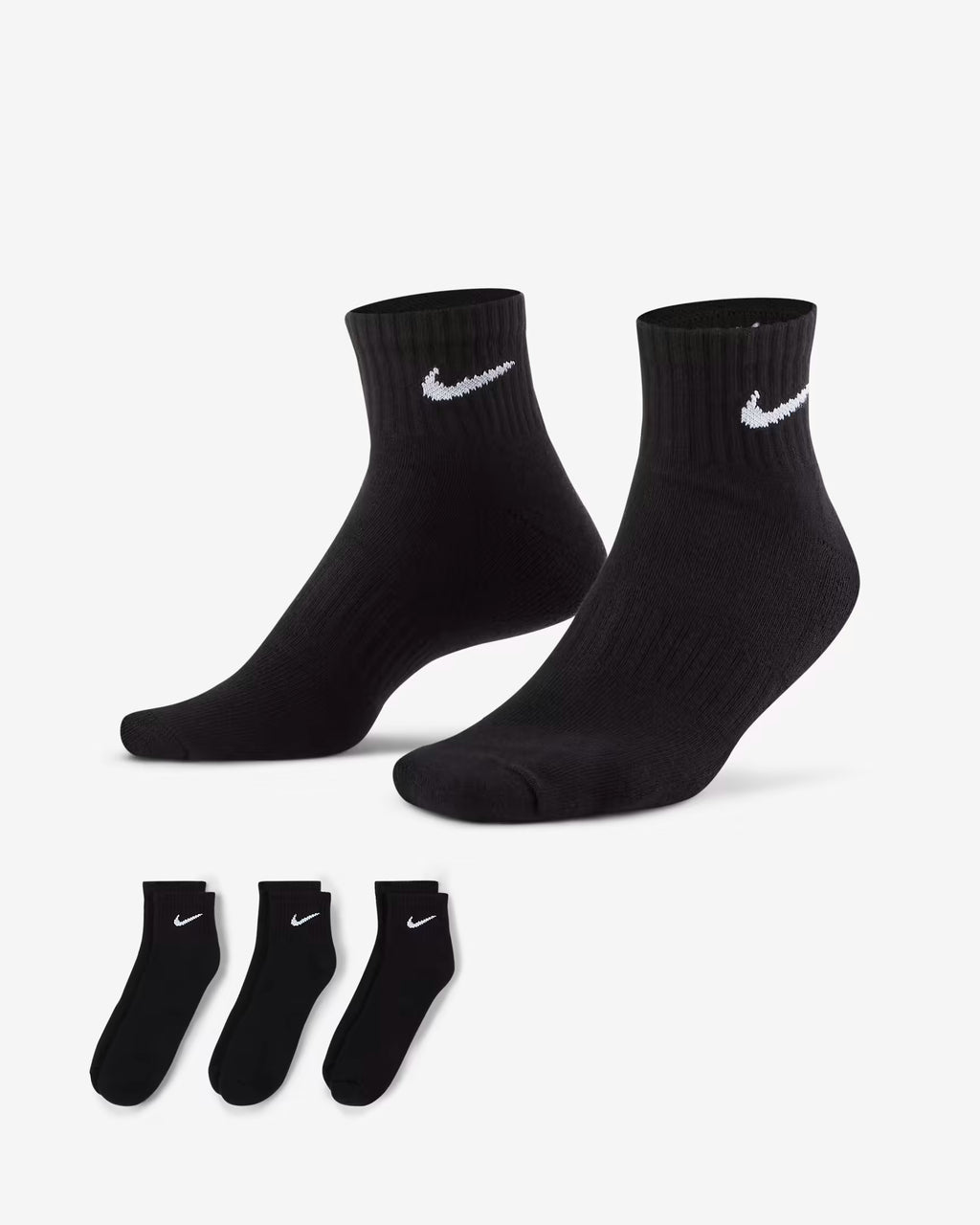 Nike Everyday Cushioned Training Ankle Socks - 3 Pack