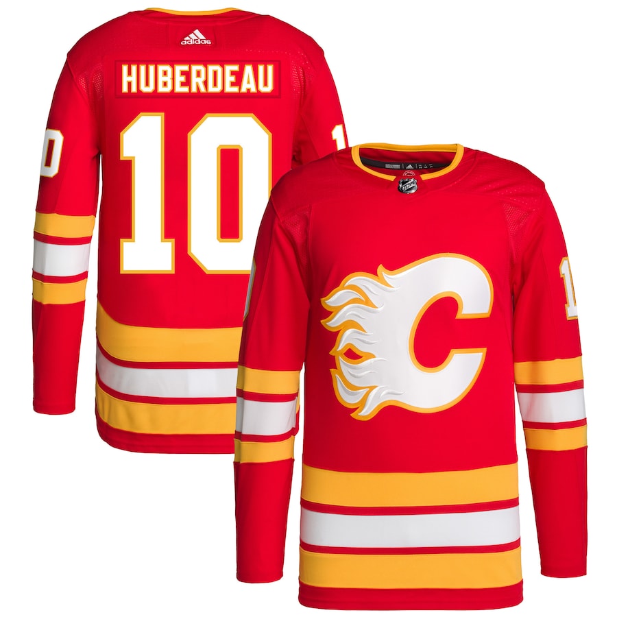 Calgary Flames Jonathan Huberdeau Home Red Jersey