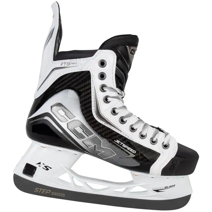 CCM JetSpeed FT8 Pro Senior Hockey Skates- White