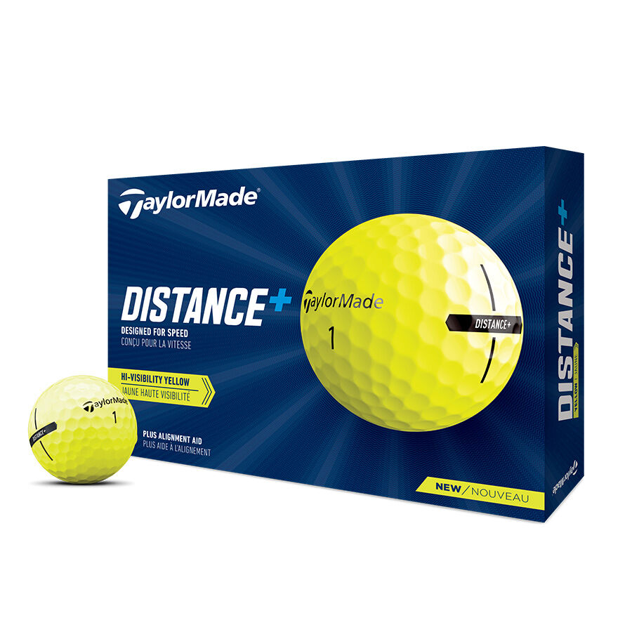 Taylormade Distance+ Golf Balls- One Dozen