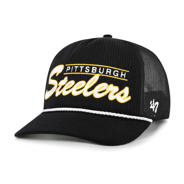 '47 Brand Double Header Mesh Relaxed Fit Hat- Pittsburgh Steelers