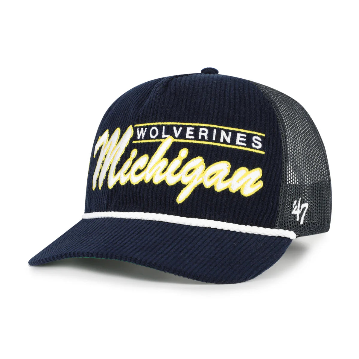 '47 Brand Double Header Mesh Hitch RF Relaxed Fit- Michigan Wolverines